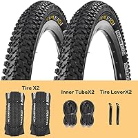 Vista 2 de 24 X 1.95 Inch Folding Bike Tires with 3mm Anti Puncture Proof Protection for Mountain Bicycles