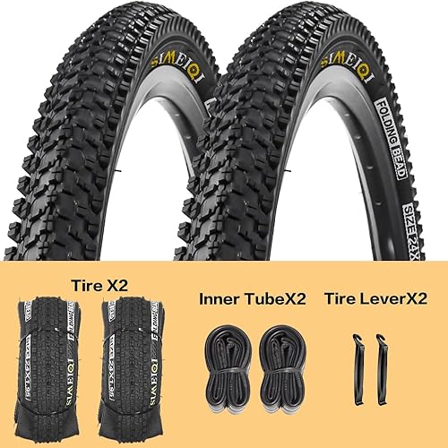 Miniatura 2 de 24 X 1.95 Inch Folding Bike Tires with 3mm Anti Puncture Proof Protection for Mountain Bicycles