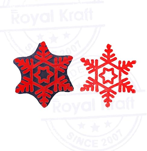 Miniatura 4 de Royal Kraft Sellos de madera DIY tela, textil, arcilla, cerámica, papel, bloques de impresión de henna THJtag010