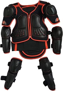 QINAIDI Children Riding Protective Gear, Full Body Motorcycle Armor Protective Jacket, for Cycling Skiing Skateboarding - Kids Teens,S