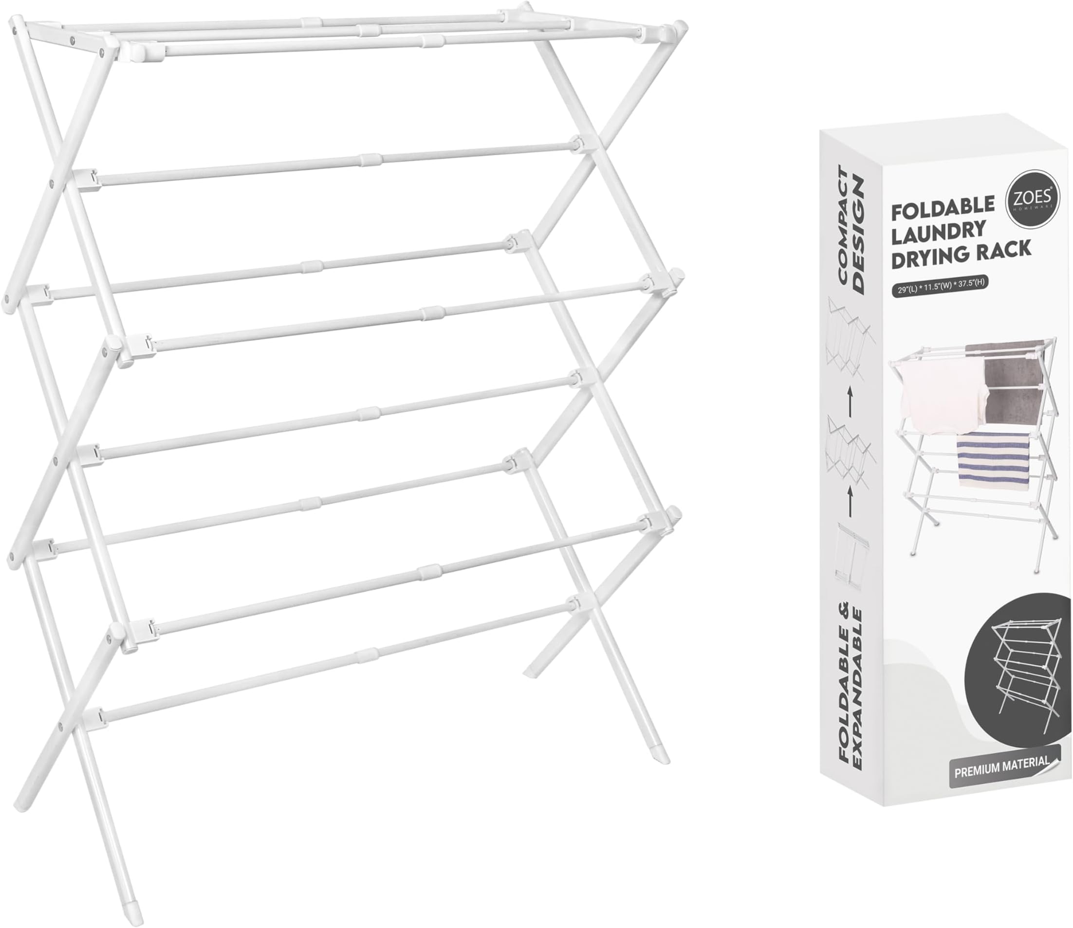 Whitmor Spacemaker Drying Rack, White Home & Kitchen