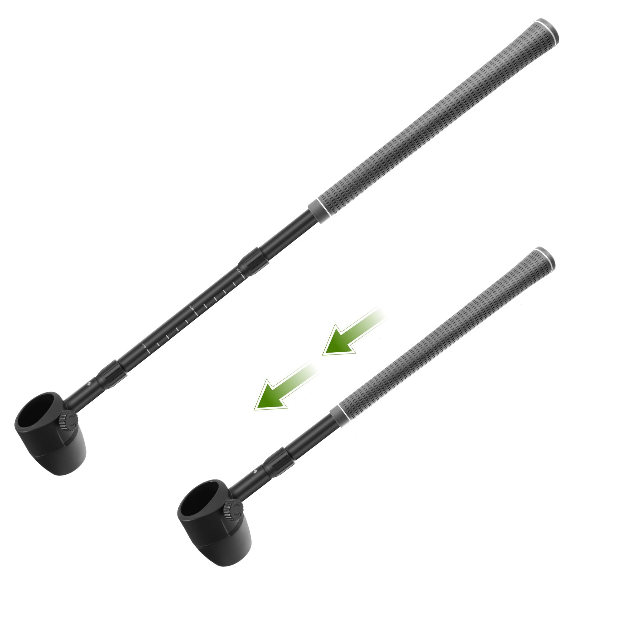 Adjustable VR Golf Club Attachment for Meta Quest 2 Compatible with Quest 3S/ 3, Simulator Handle Grip for Golf +, 90 Degree Design Keep Tracking
