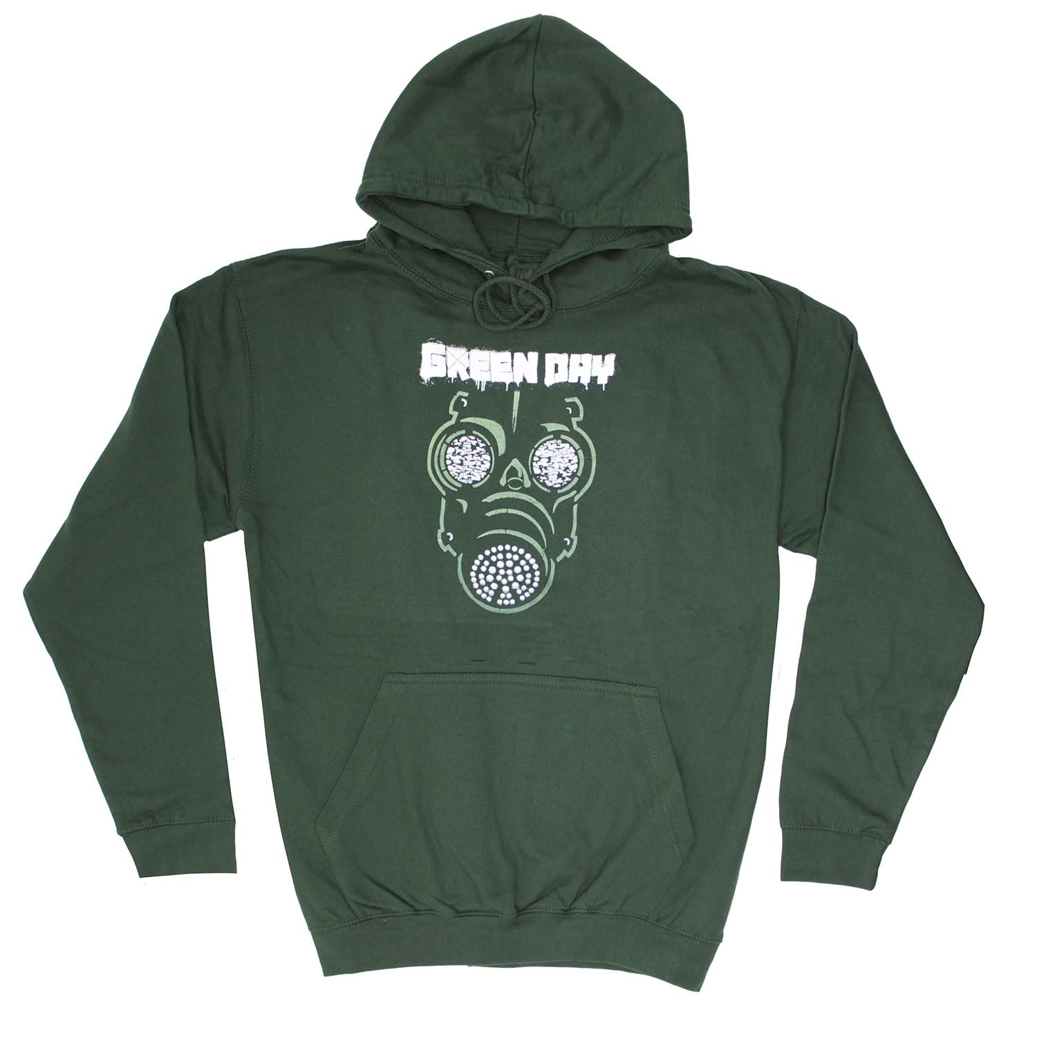 Green DayMen's Green Mask Hooded Sweatshirt Green