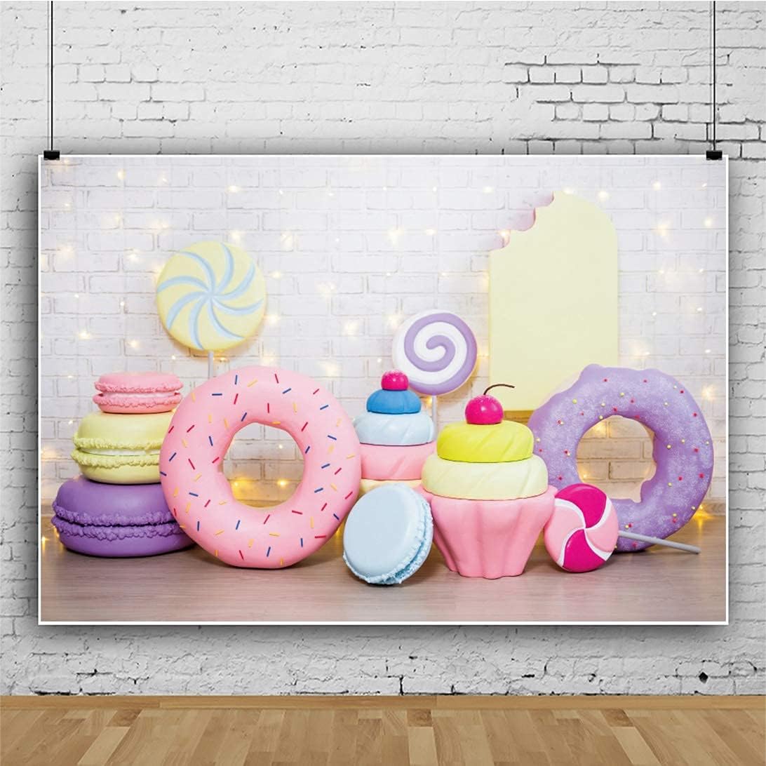 One-Day Sale: Up to 60% Off Haoyiyi 10x6.5ft Hansel and Gretel Candy Kingdom Backdrop Cartoon Cake Doughnut Candy Photography Background Children Family Newborn Baby Shower Wedding Kids Birthday Party Photo Studio Picture Props