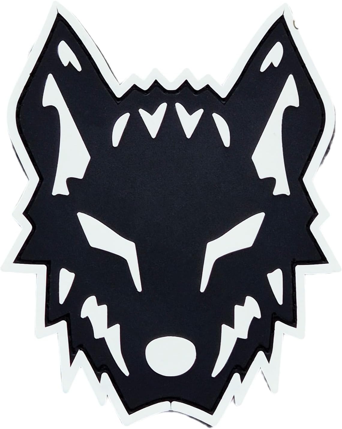 LEGEEON Wolf Morale Wolfpack Glow Dark Black White PVC Patch Compatible with Velcro Patches for Hats, Tactical Patches, Molle Accessories Military Patches, Backpack Patches, Patches for Backpacks