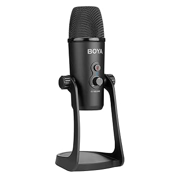 BOYA PM700 USB Type C Microphone for YouTube | Podcast mic Set | Microphone for Recording | Condenser Mic with Desktop Stand Compatible with Windows and Mac PC.
