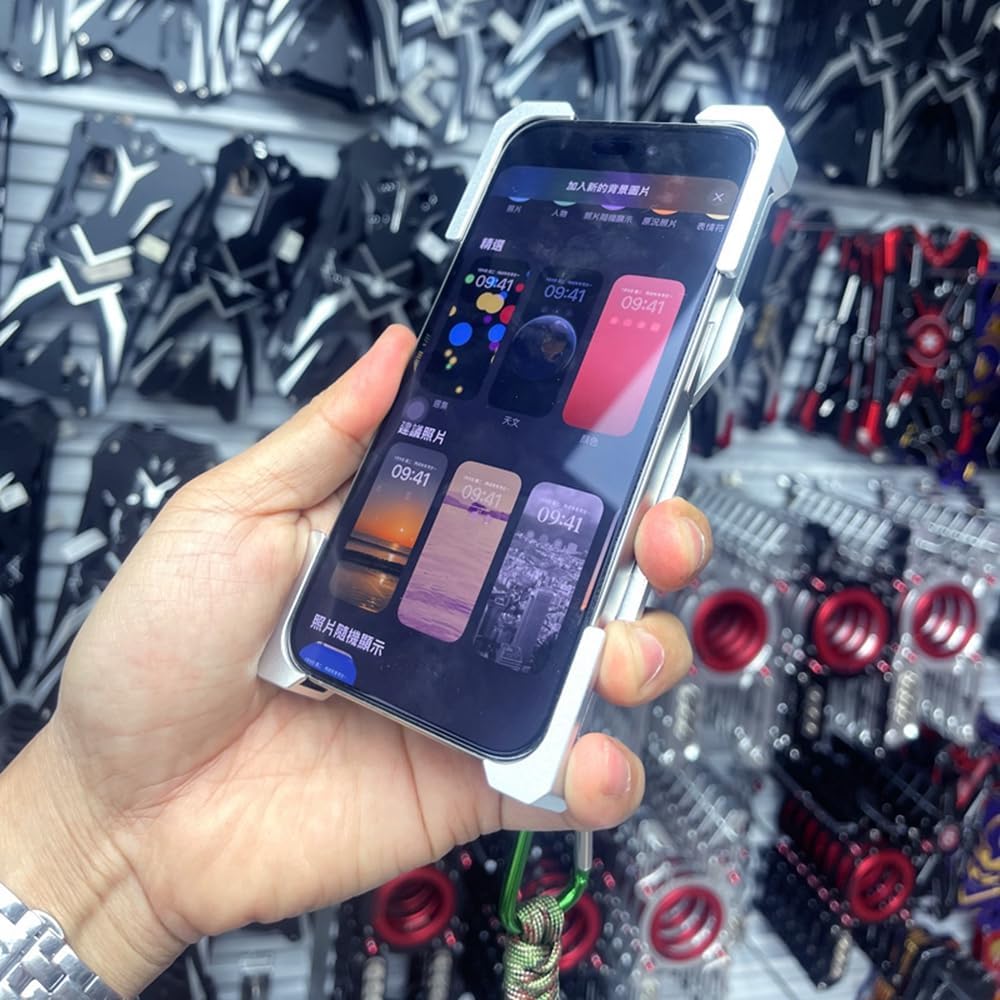 Metal Case for Apple iPhone 15, Cover for iPhone 15 Cellphone, Border Mobile Phone Shell, Bracket, Armor, Mechanical Monsters -Black