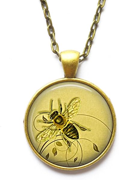 Honeybee Pendant, Honey Bee Necklace 