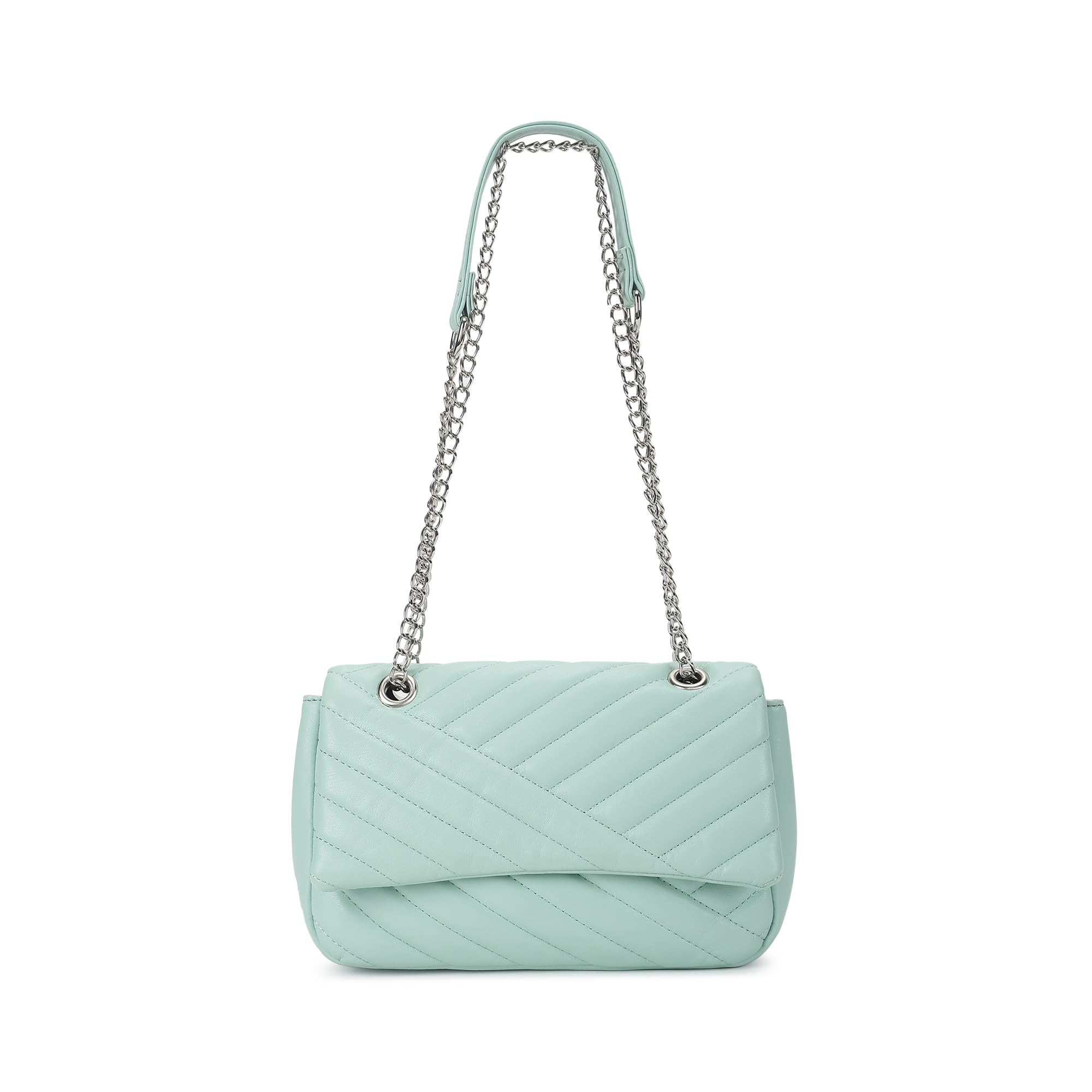 Casual Sling Bag with Magnetic Button for Girls, Medium Size with Internal Zipper, Made with Premium Faux Leather, Versatile and Durable Design, Green-image-21