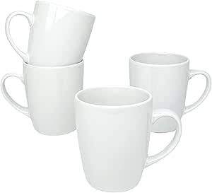 Juego De 4 Tazas De Café De Porcelana Thomas Trend - Color Blanco, Capacidad 0,18 L, Aptas Microondas Y Lavavajillas