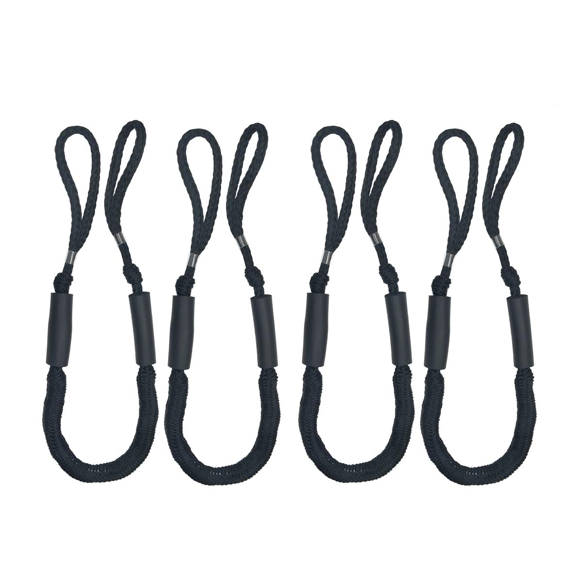 Jranter Bungee Dock Line Mooring Rope for Boat 3.5ft 4 Pack