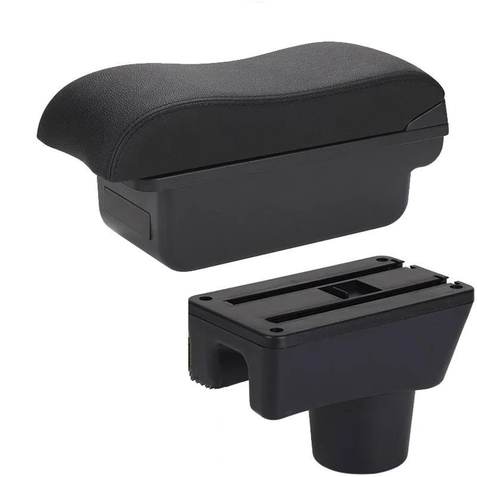 Hjkdsz C2 Black Line For Mitsubishi For Attrage For Mirage For Dodge For Attitude For Space For Star 2011-2019 Car Armrest Curved Surface Box(C2 Black Line)