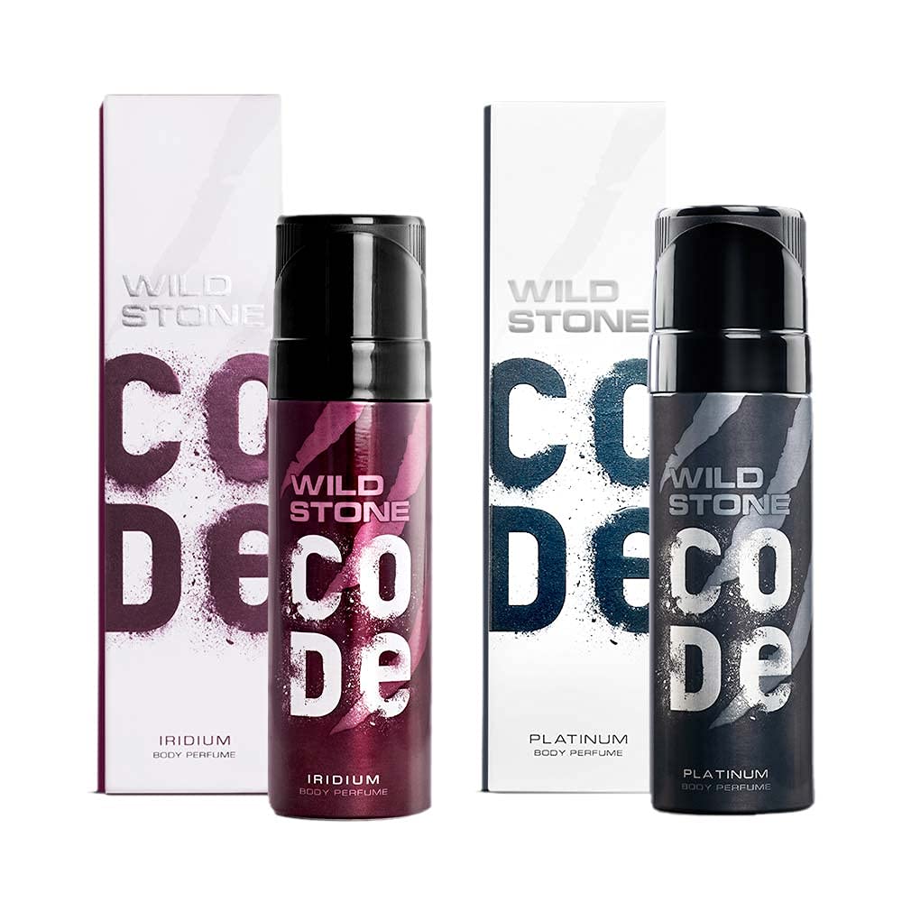 Wild Stone CODE Platinum and Iridium Body Perfume for Men, Pack of 2 (150ml each)|No Gas Deodorant|Long Lasting Body Spray-image-29