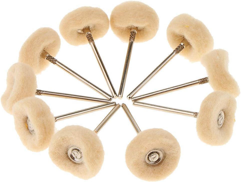 (10 pcs) Lab Jewelry Watch Polishing Wheel Burs,Shank Approx. 3cm Polishers - Fit for rotay Tools
