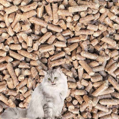 Pulla Premium Cat Litter Wood Pellet Non Clumping, Ultra Absorbent, Cat Litter, Rabbit and Poultry (30 Litre)
