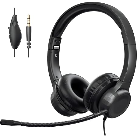 EBODA 3.5mm Headset, Computer Headset 
