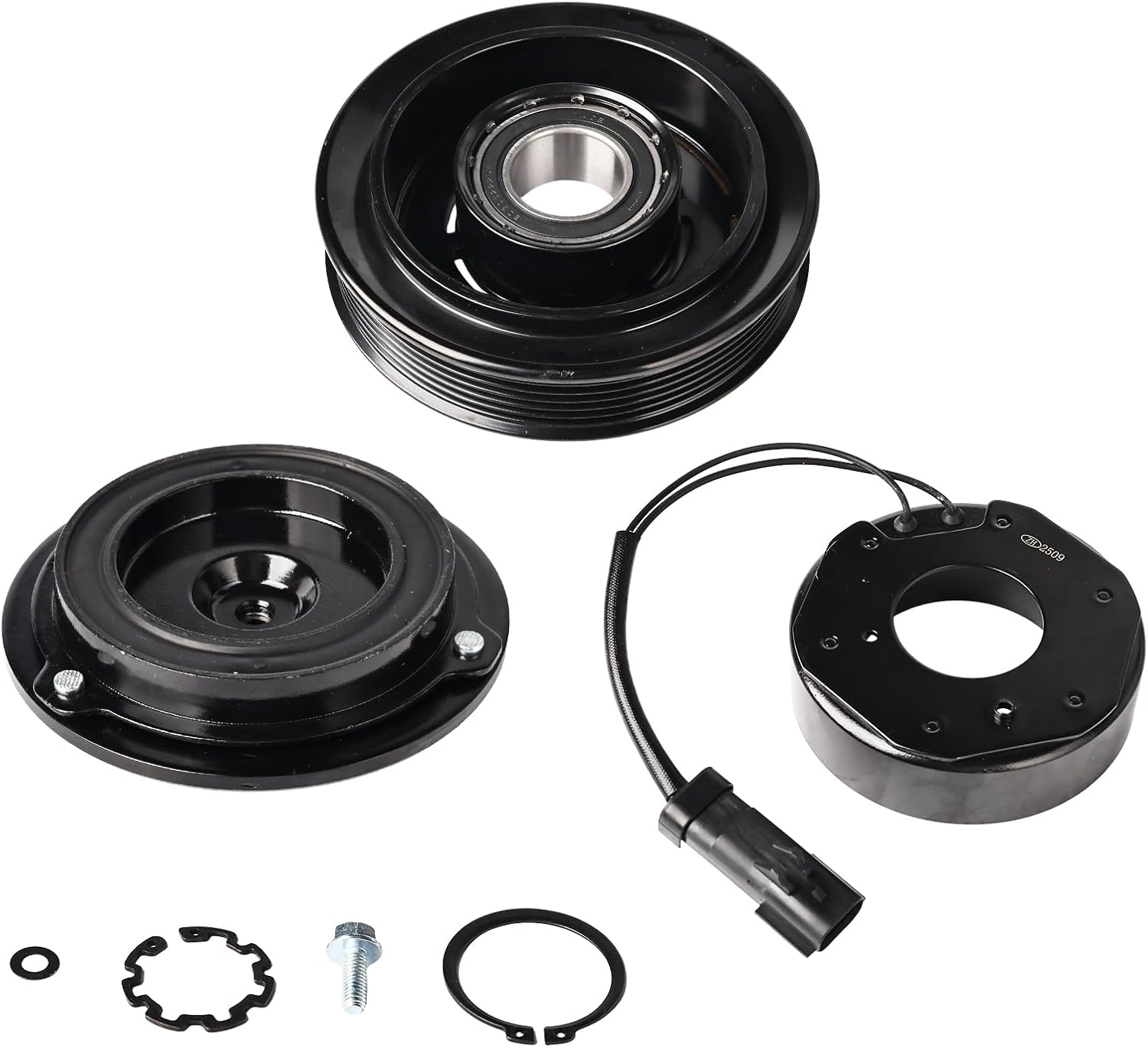 Air Conditioning A/C Compressor Clutch Kit Compatible with 2004-2007 Dodge Dakota 6 CYL 3.7L 8 CYL 4.7L