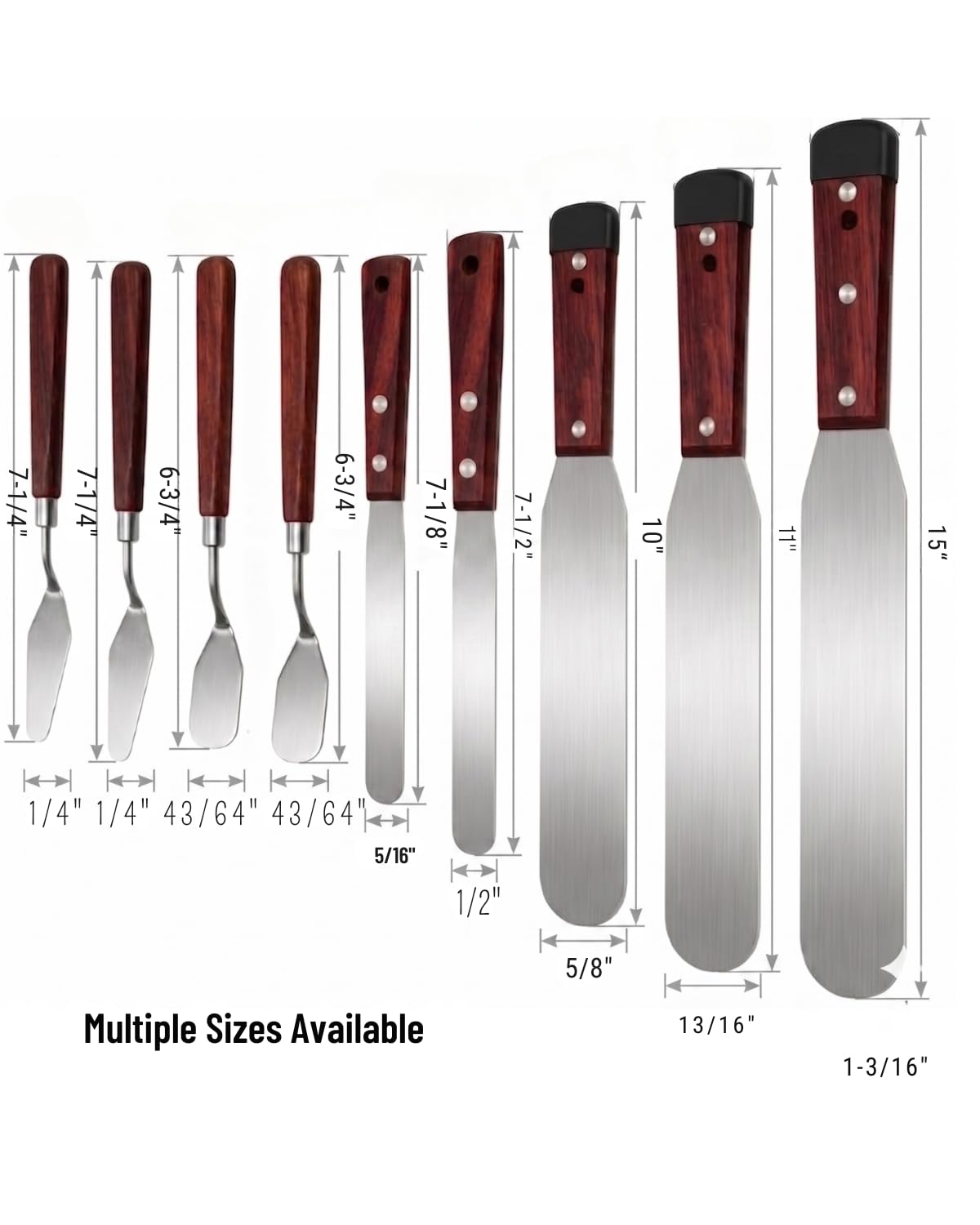 Professional Caulking Spatula Set - 9 Piece -5