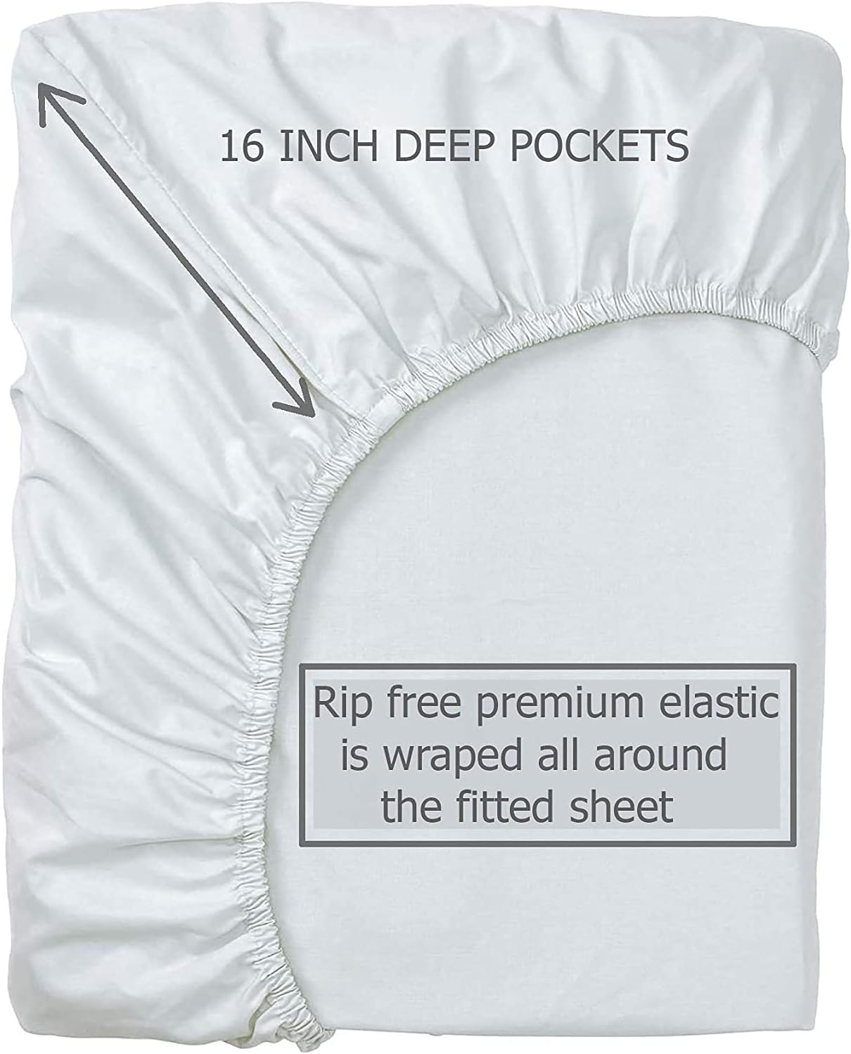 LINENWALAS Single Fitted Sheet Only - Image 3