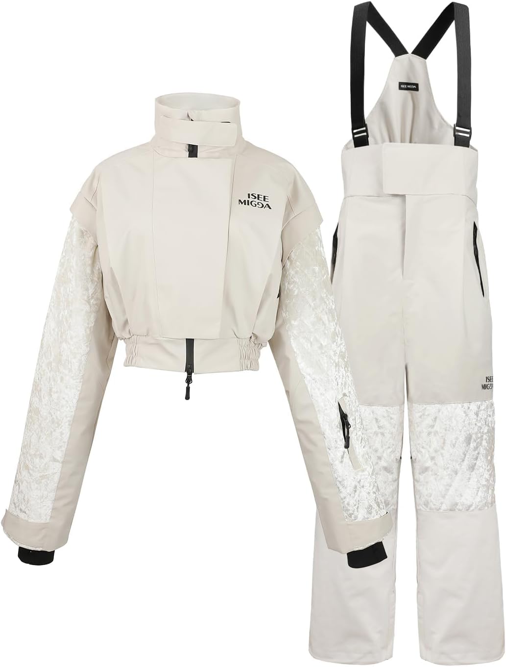 Women's Ski Suit, 2-Piece Waterproof Ski Jacket and Pants Set for Skiing Snowboarding, Insulated Winter Snow Suit