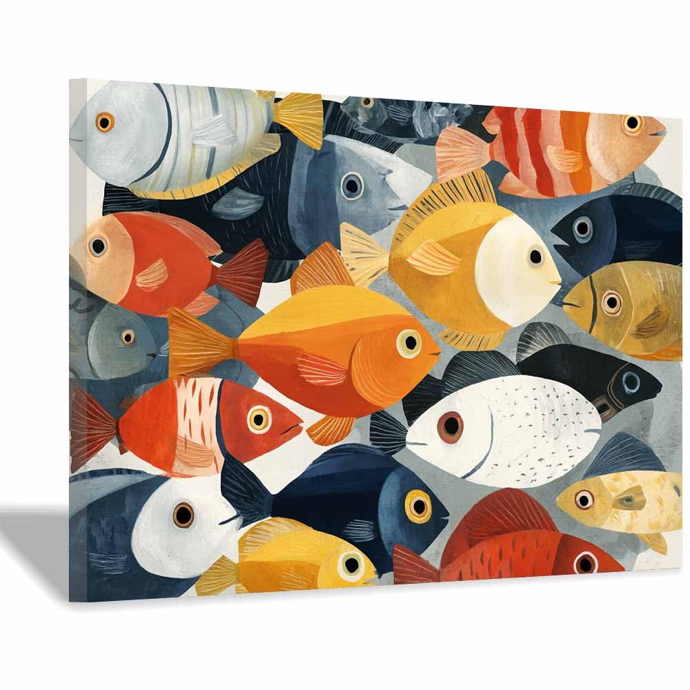 Toile murale océan de qualité premium avec cadre 60x90cm CUDAOO