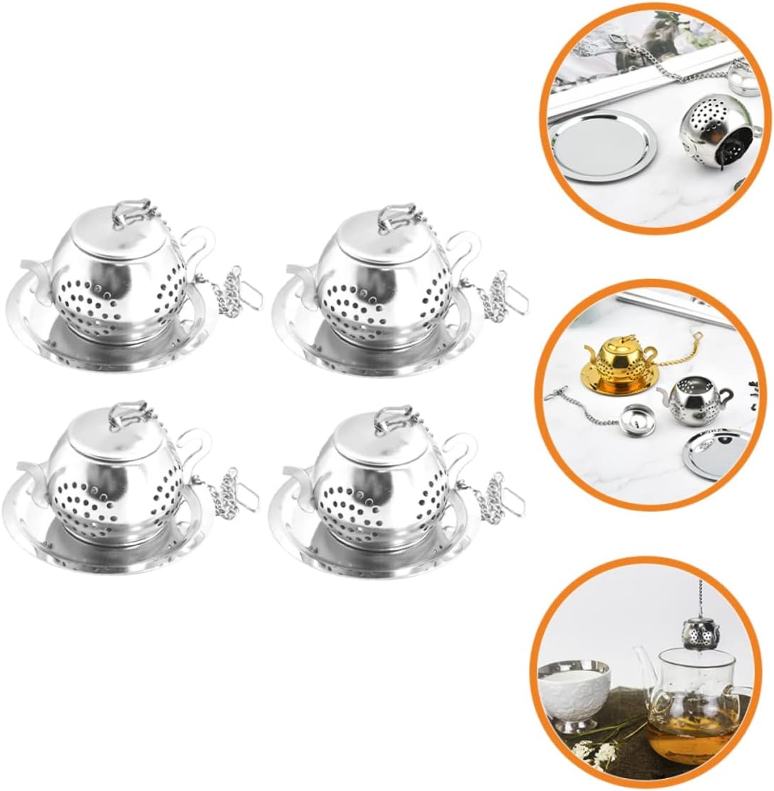 12 Sets Stainless Steel Tea Infuser Tea Strainer Mesh Filter for Brewing Fresh Flavor and present Giving