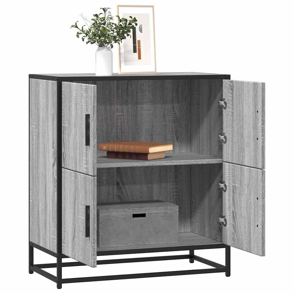 Credenza grigio Sonoma, 68 x 35 x 76 cm, in legno