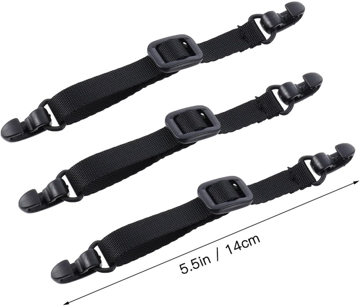 SECFOU Adjustable Mask Extension Strap Creative Design and Plastic Material 3pcs with Hooks Flexible Braided Rope Mask Accessories