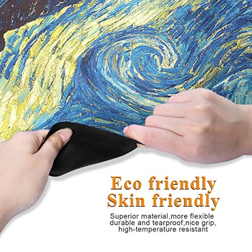 Alaza Starry Night Sky Van Gogh Nonslip Yoga Mat Towel With Grip Dots For Women Men #TOP3