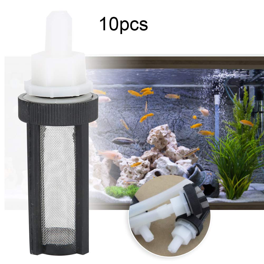 10 pz Micro Pompa Filtro Rete In Acciaio Inox Acquario Pompa Acqua Filtro Filtro Rete Tubo per 7mm 8mm Tubo Pompe Sommergibili