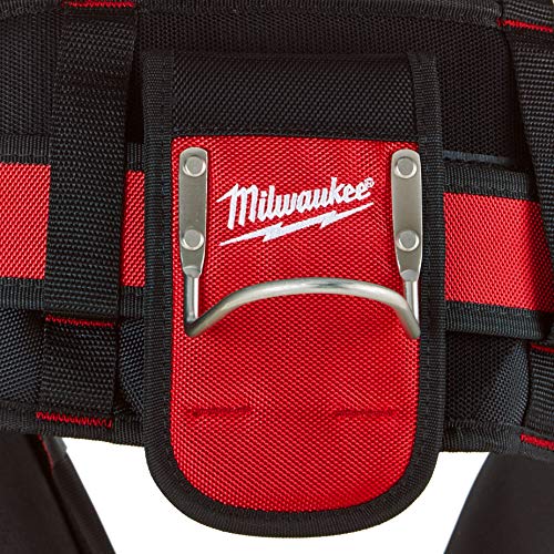 Milwaukee 48 22 8120 24 Taschen Bauunternehmer Arbeit Gürtel mit Federung Rig – Rot/Schwarz, 11.43 x 29.26 x 59.97 cm