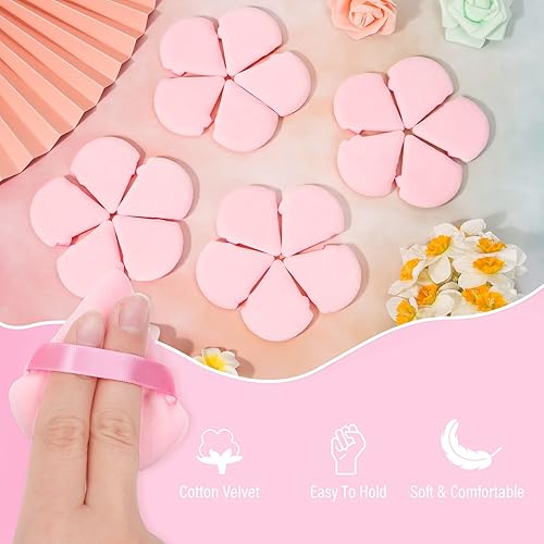Miniatura 4 de Thrilez 20pcs Triangle Powder Puff, Loose Powder Puffs Makeup Puff for Face Powder, Setting Powder Puff for Make Up, Face Puff Pads for Press
