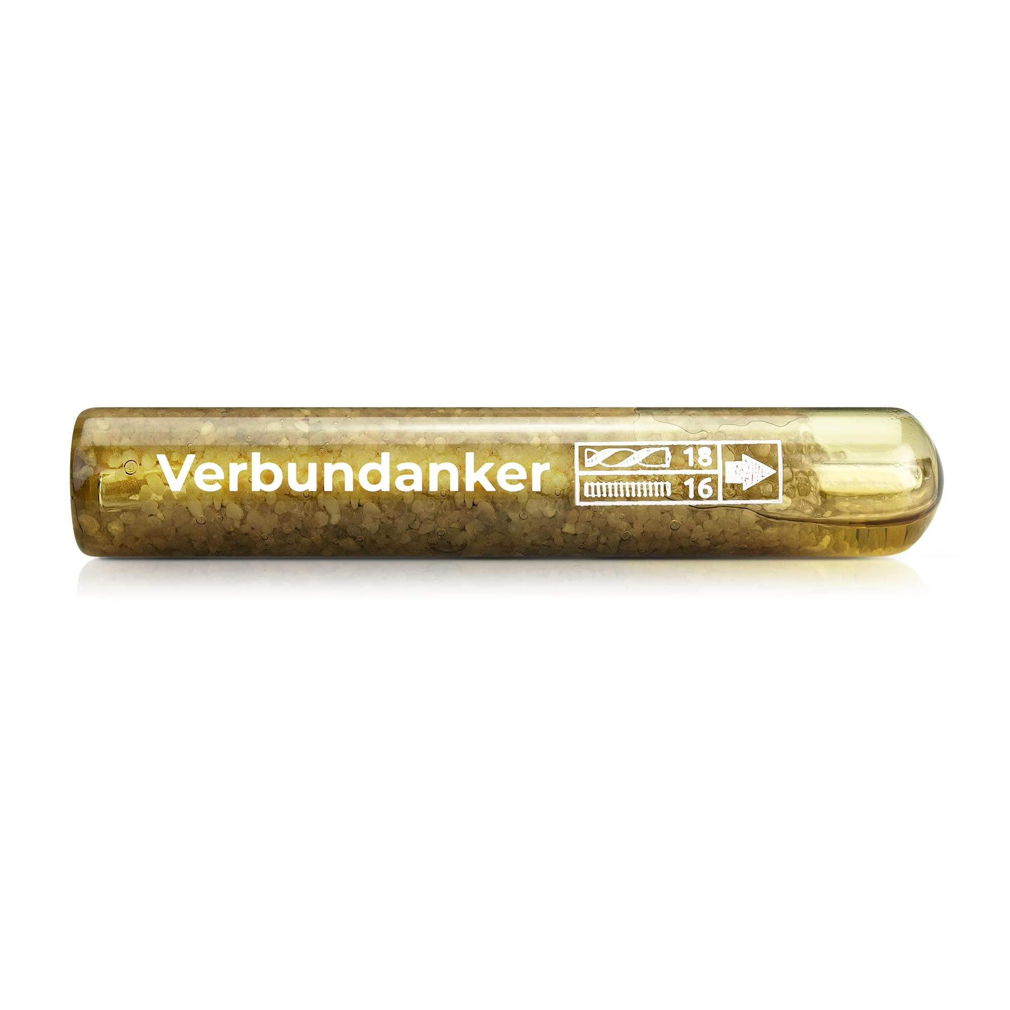 Isolbau Lot de 10 cartouches d'ancrage composite M16 - ETA/ETAG - En verre - Pour filetage M16 - Pour béton