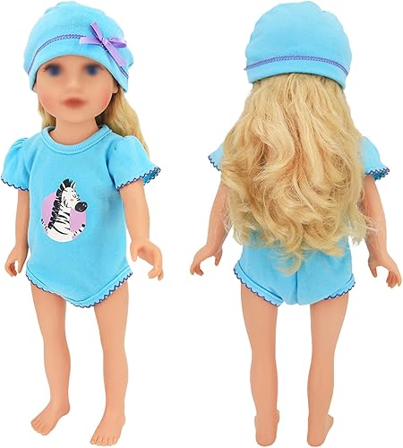 Miniatura 2 de SOTOGO 6 juegos de ropa de muñeca para muñecas recién nacidas de 14 a 17 pulgadas, muñeca de bebé de 15 pulgadas y ropa y accesorios de muñeca