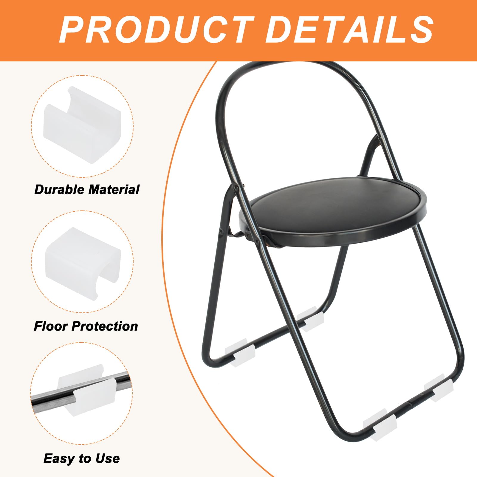 PATIKIL 20pcs U Chair Leg Caps - Image 3