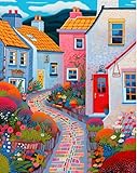 【CADEAU DE DÉCORATION】 Des œuvres d'art au point de croix vous apporteront un moment agréable et un sentiment d'accomplissement pour terminer le travail. Votre illustration au point de croix peut être utilisée comme décoration de la maison ou comme cadeau à votre bien-aimé.