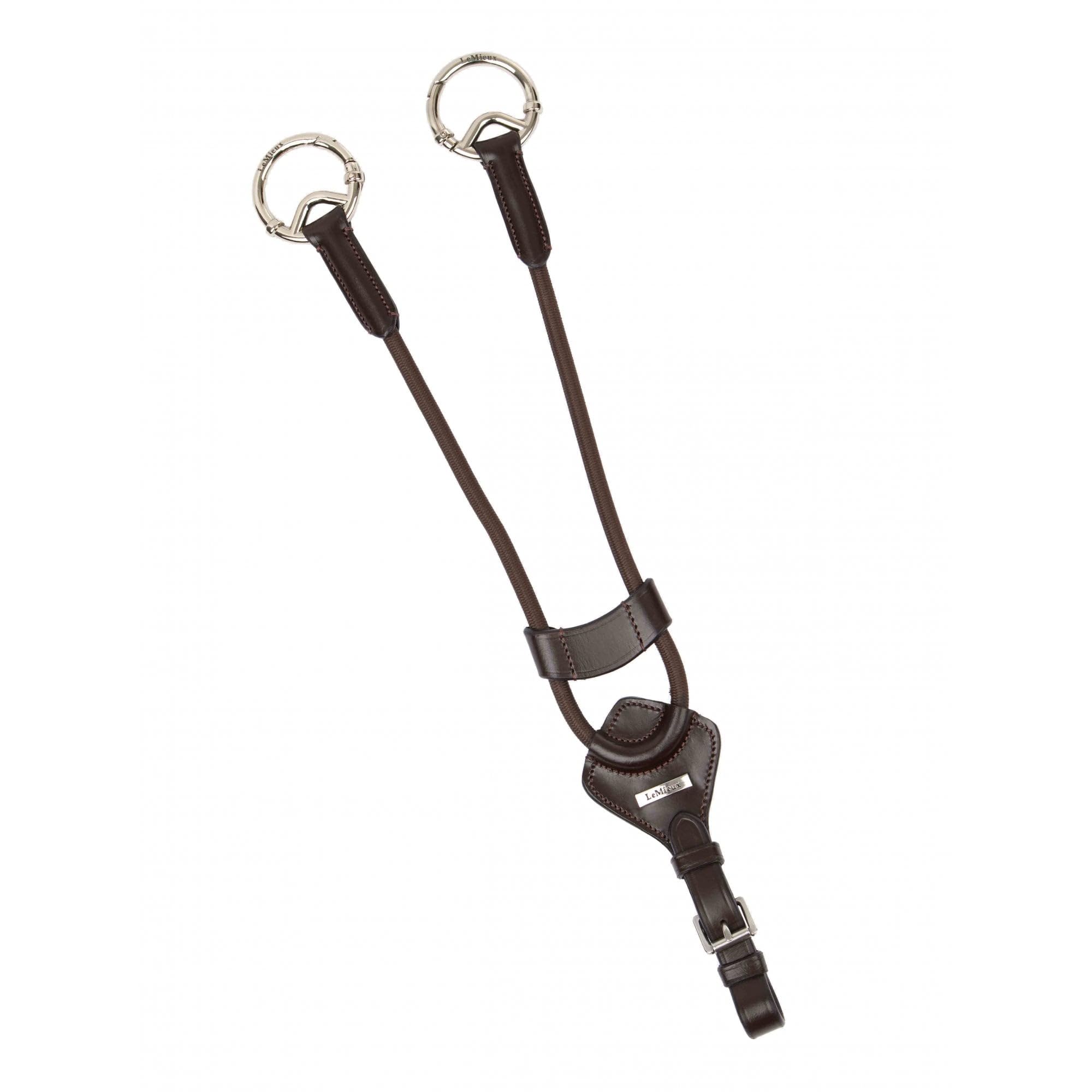 LeMieux Elastische Martingale-Befestigung – Braun/Silber