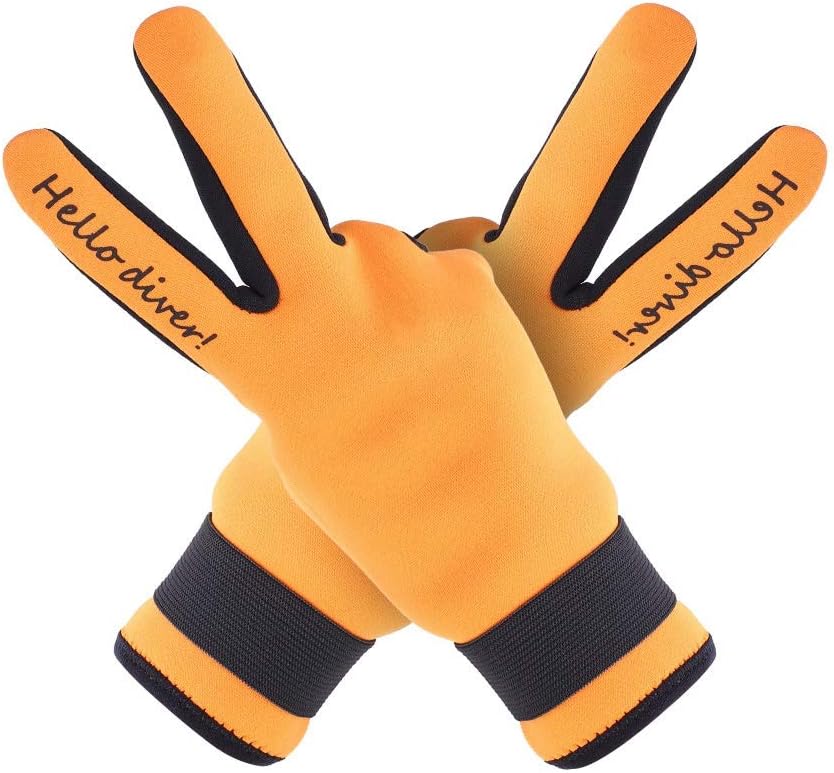 2MM Neoprene Wetsuit Gloves, Diving Wetsuit Gloves, Swimming Snorkeling Gloves for Diving, Snorkeling, Surfing