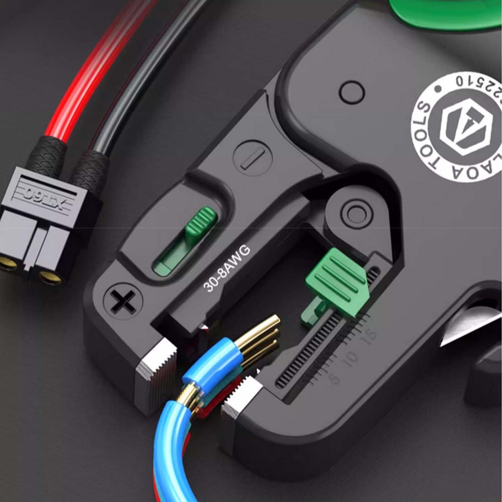 Alicates Pelacables Totalmente Automáticos de 0,05 a 10mm², Alicates Especiales Multifuncionales para Electricistas, Alicates Pelacables