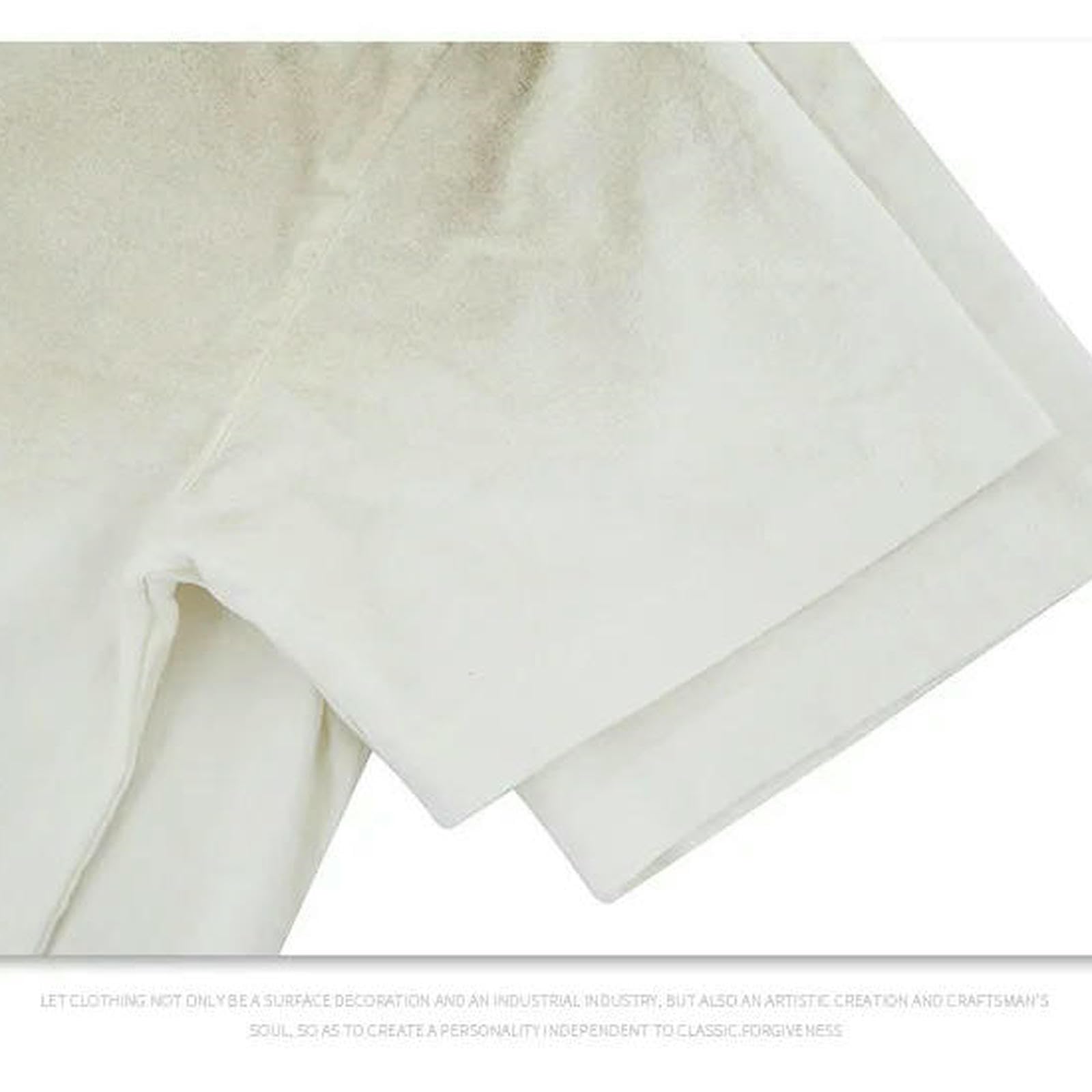 T Shirt Uomo Maglietta da Stampa A Gradiente Sporco Uomini Donna Oversize Top Magliette-Bianco-m