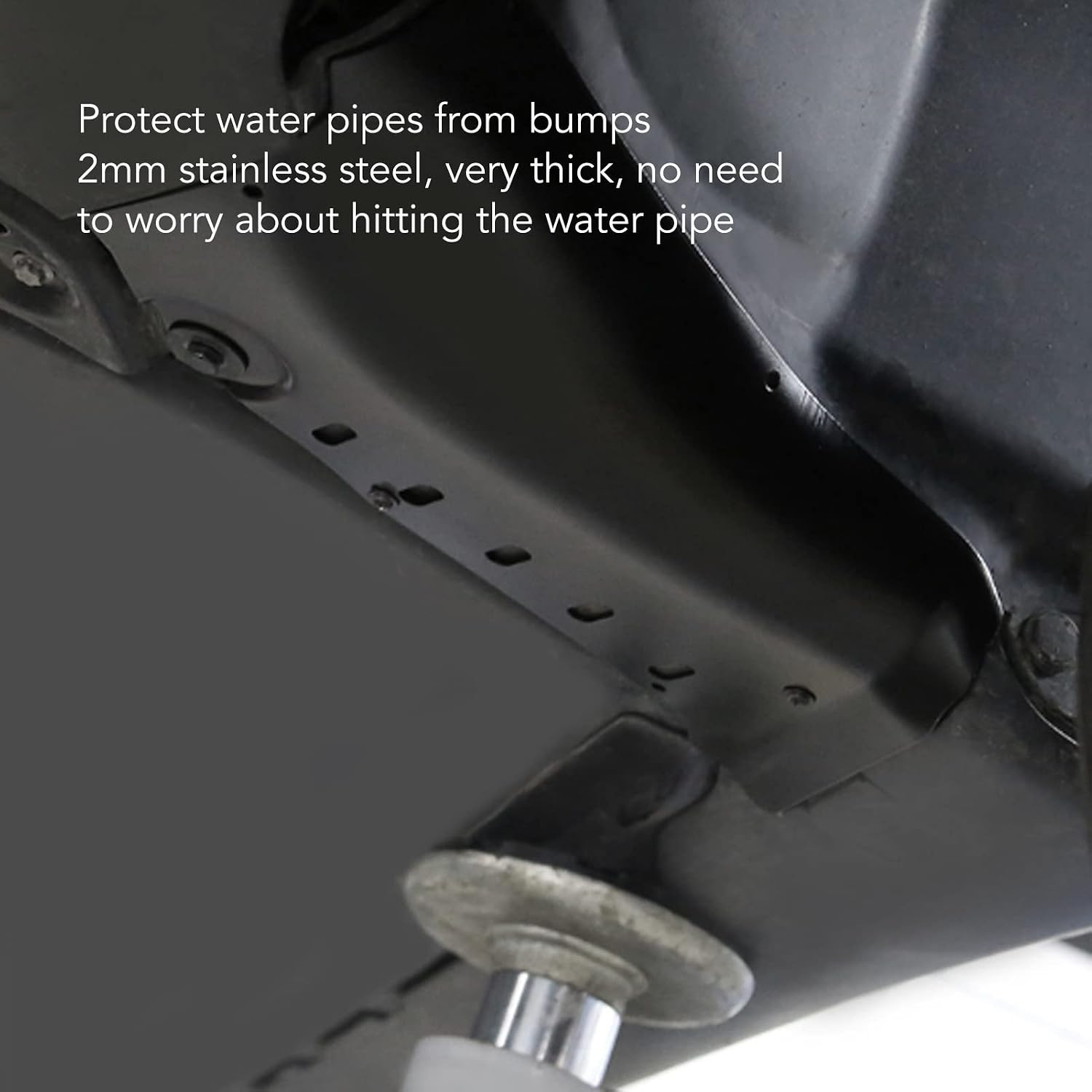 Chassis Lower Guard Plate 2 Pcs Chassis Coolant Pipe Guard Lower Condenser Tube Cover Replacement for 2021?2023