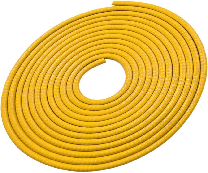 Garneck Protectores de borde de puerta de automóvil de goma en forma de U, protector de tiras de sellado de borde de puerta de automóvil para