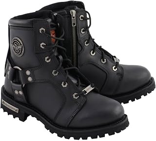 Milwaukee Leather Women's Premium Leather Motorcycle Harness Boots Collection MBL - 7