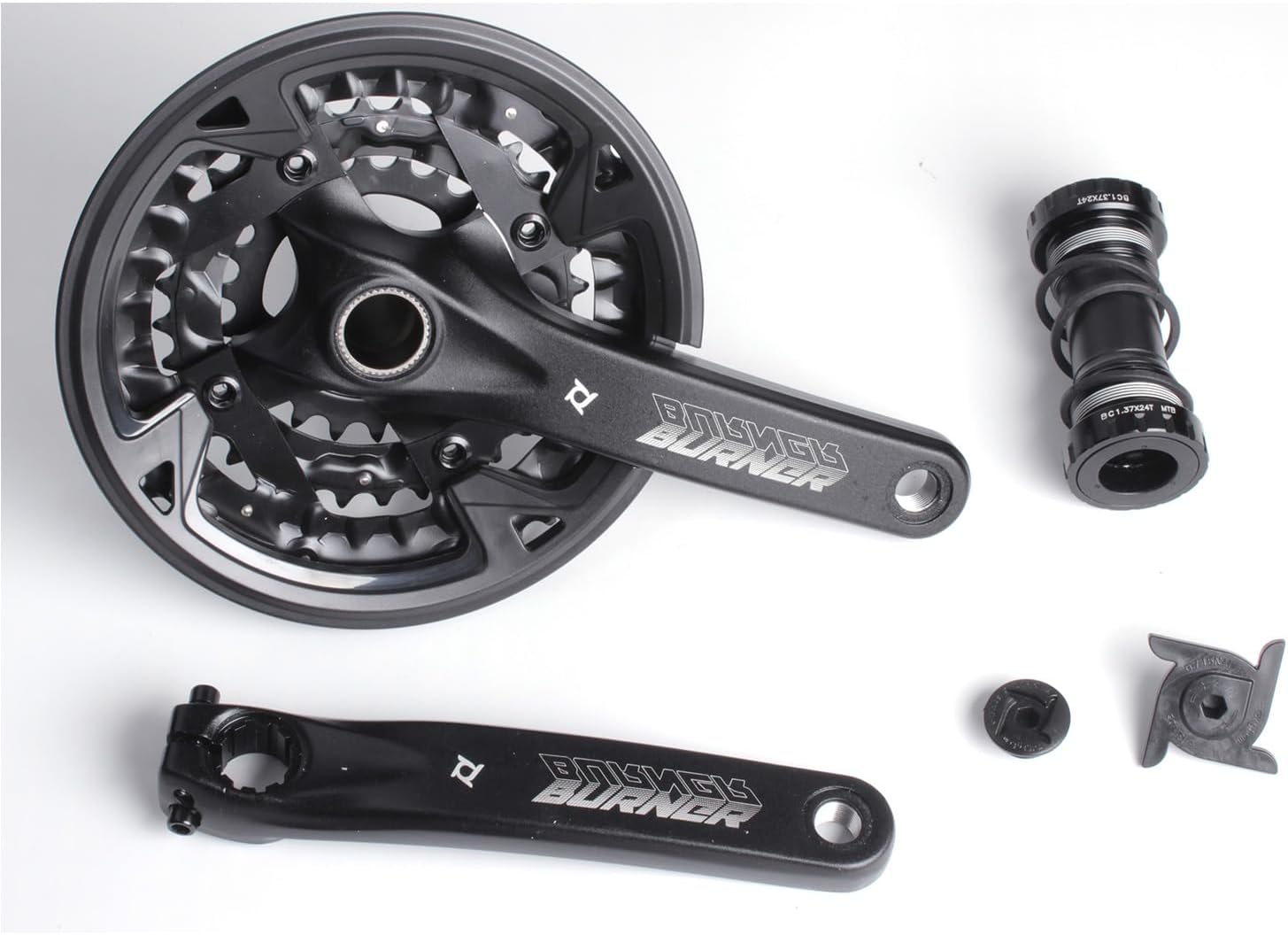 PROWHEEL 9 Speed 104MM BCD 22-32-42T MTB Crankset,170MM Bike Crank Arm Set with Bottom Bracket,ChainWheel and Replacement Chain Guard,Compatible with MTB Shimano, SRAM, FSA