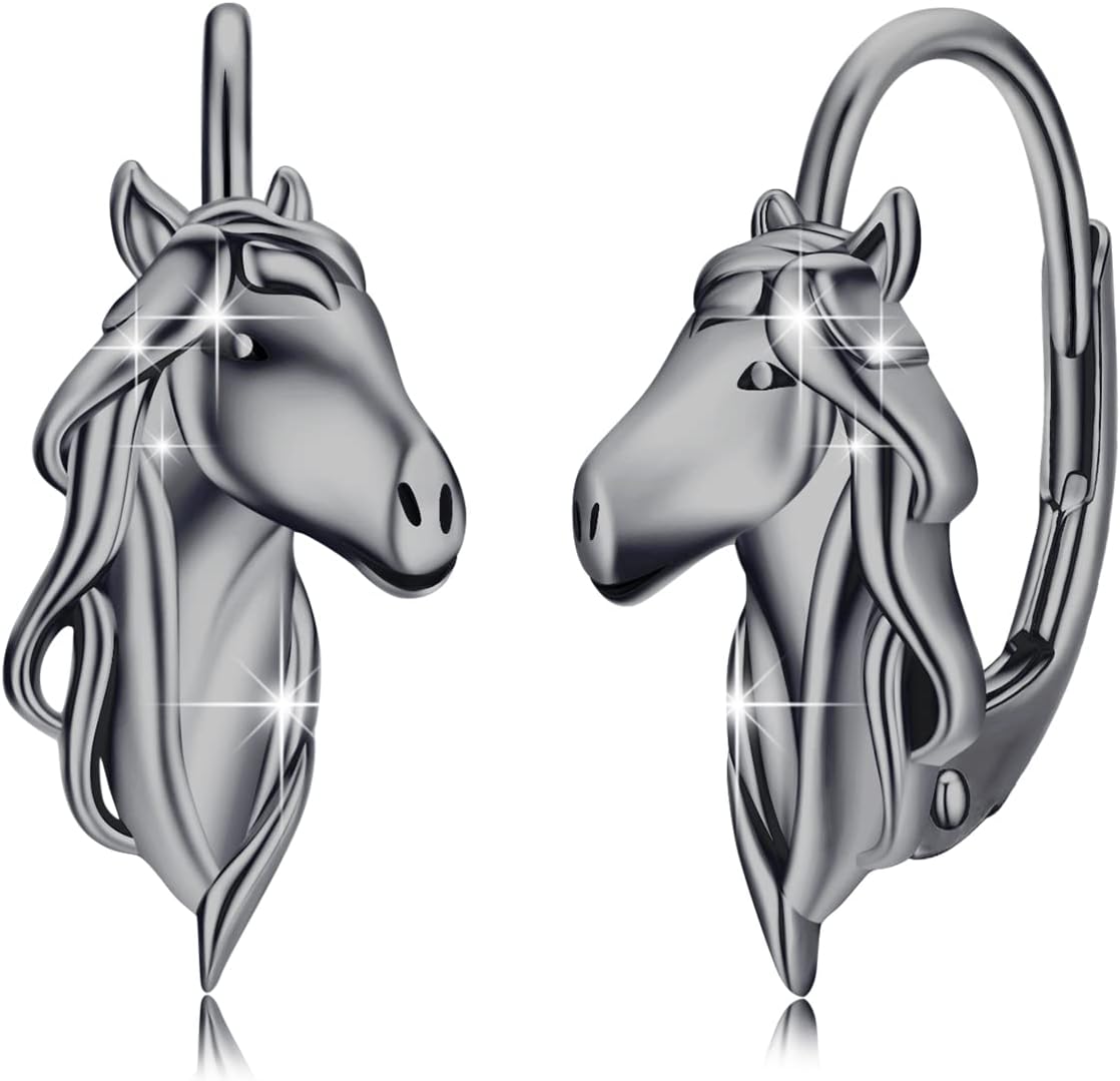 Horse Earrings for Women 925 Sterling Silver Horse Earrings Kentucky Derby Jewelry Gifts for Women