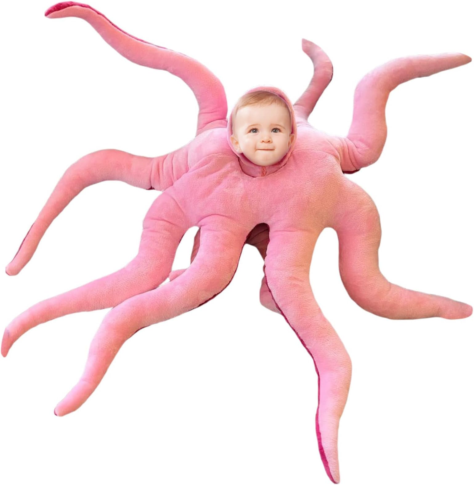 XKCL Baby Octopus Costume, Giant Octopus Stuffed Animal Cute Octopus Wearable Baby Costume - Family Funny Dress Up Boy Girl Birthday Christmas