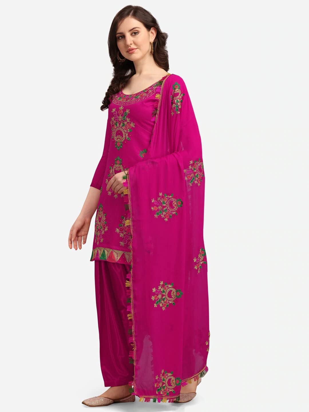 Salwar Kameez Anzug-Set für Damen, bereit zu tragen, Übergröße, indisches Punjabi-Kleid für Patiala, Partykleidung für Frauen