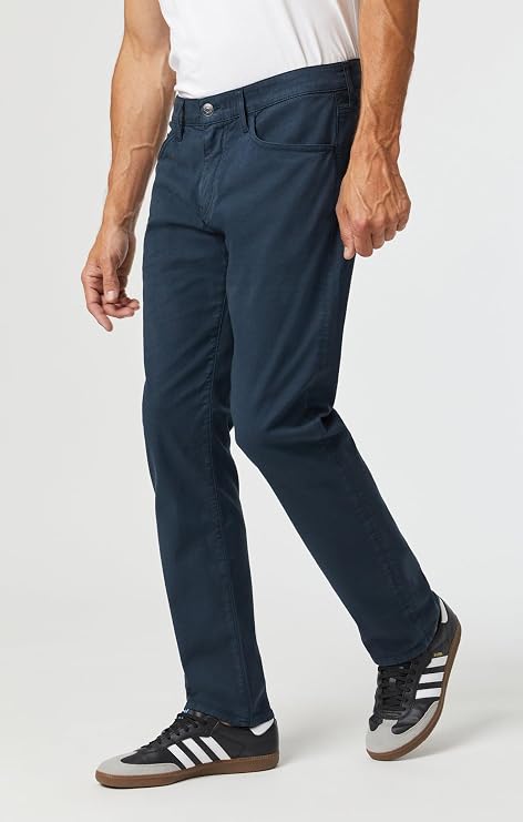 Mavi Mens Marcus Regular Rise Slim Straight Leg Jeans Mens Slim Straight Fit Denim Pants, Work Pants for Men
