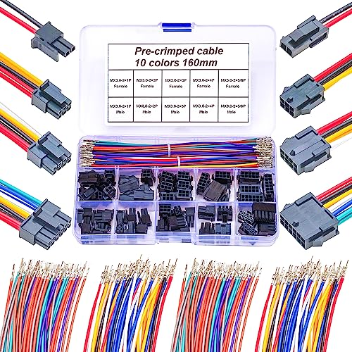 Kit de Conectores Extensor Macho y Hembra Molex 3.0mm miniatura 1