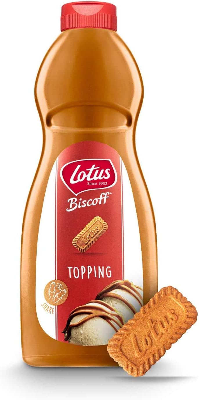 Sephra Lotus Biscoff Topping Sauce 1kg Squeezy Bottle, 1 kg